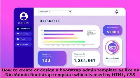 Admin Dashboard Bootstrap Template (Part 2) | Admin Dashboard BS 5 | HTML, CSS, Bootstrap 5 Template