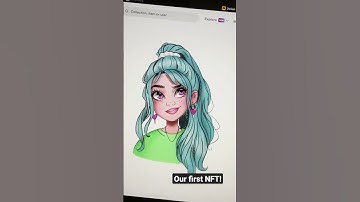Our first NFT - Delilah #nft #metamask #ethereum #art #work #crypto #blockchain #design #shorts