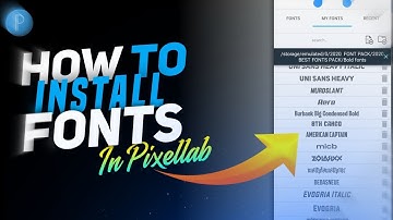 How To Install Custom Fonts In Pixellab - 2020