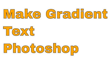 How to make gradient text in Photoshop l 2 minute Photoshop tutorial