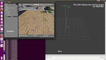 An UAV following a moving target