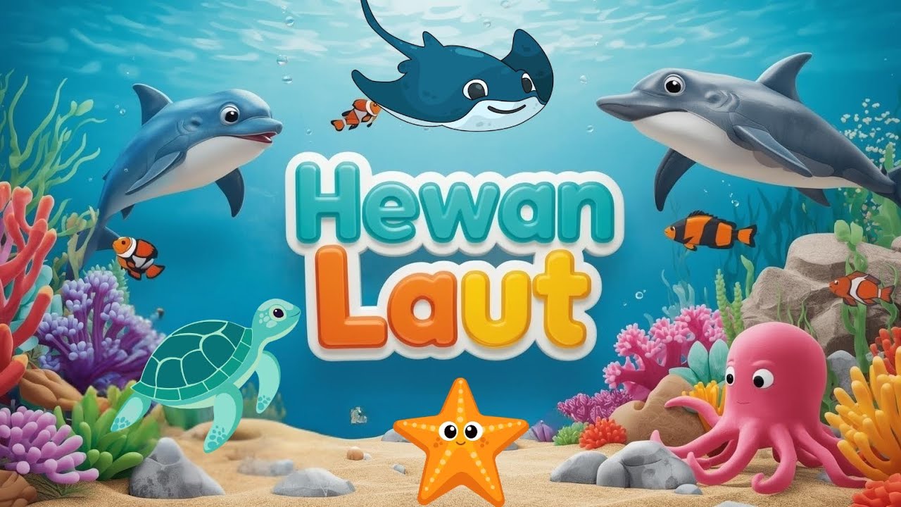 Mengenal 50 Hewan Laut | Belajar Nama Hewan Laut untuk Anak | Video Edukasi Anak PAUD & TK
