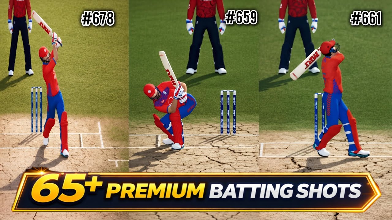 65+ PREMIUM BATTING SHOTS🏏 | GAME CHANGER 5 V4.2✨️ | PART 1