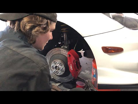 Installing TRD big brake kit on Clayton’s cursed Celica GT-S PTR092000101