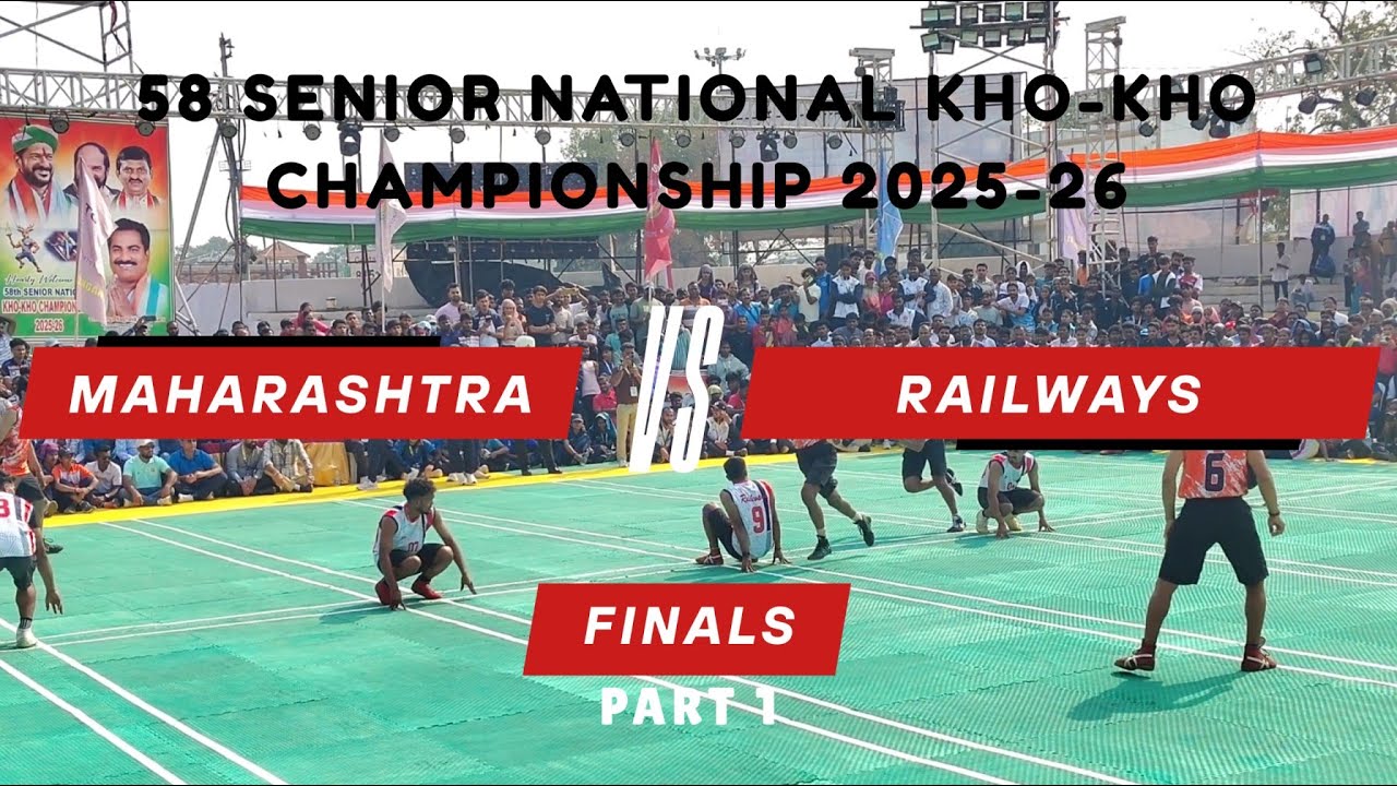 Maharashtra Vs Railways Final Match Part-1 58th Senior National Kho-Kho Championship Kazipet 2025/26