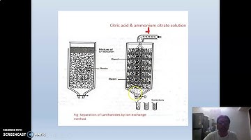 Ion exchange method for separation of Lanthanons