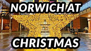 A tour of the deserted streets of Norwich, England at Christmas time in 2020