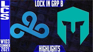 C9 vs IMT Highlights - LCS Spring 2021 W1D3 Group B Lock In - Cloud9 vs Immortals