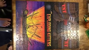 Doing An Exploding Kittens Puzzle In Time Laps