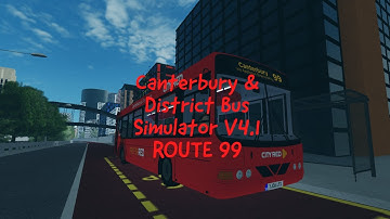 Canterbury & District Bus Simulator V4 .1|Route 99 met de #Cityred cadet