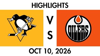 HOME OPENER Pittsburgh Penguins VS Landsville Oilers 2026-27 Season of Hockey All Stars