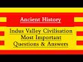 Indus Valley Civilisation MCQs l MCQs on Indus Valley Civilisation