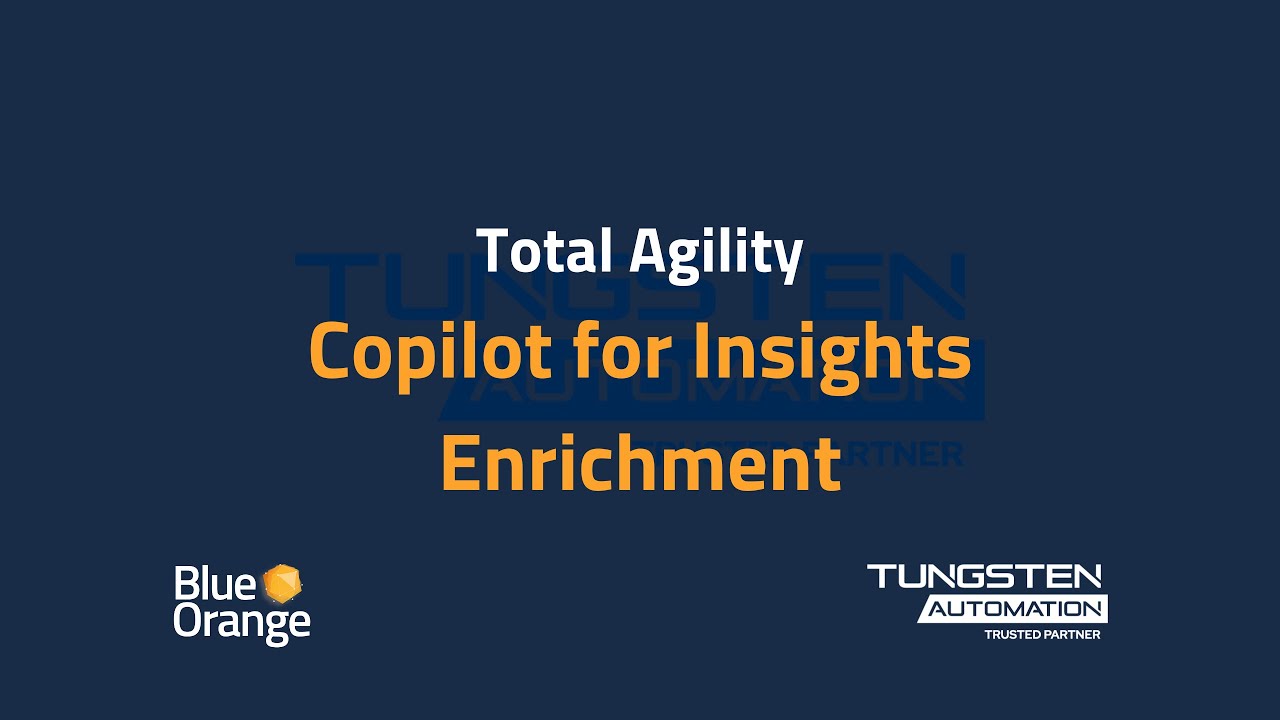TotalAgility Copilot for Insights Enrichment - YouTube