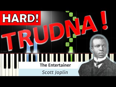 🎹 The Entertainer (Scott Joplin) - Piano Tutorial (TRUDNA! wersja) 🎵 NUTY W OPISIE 🎼