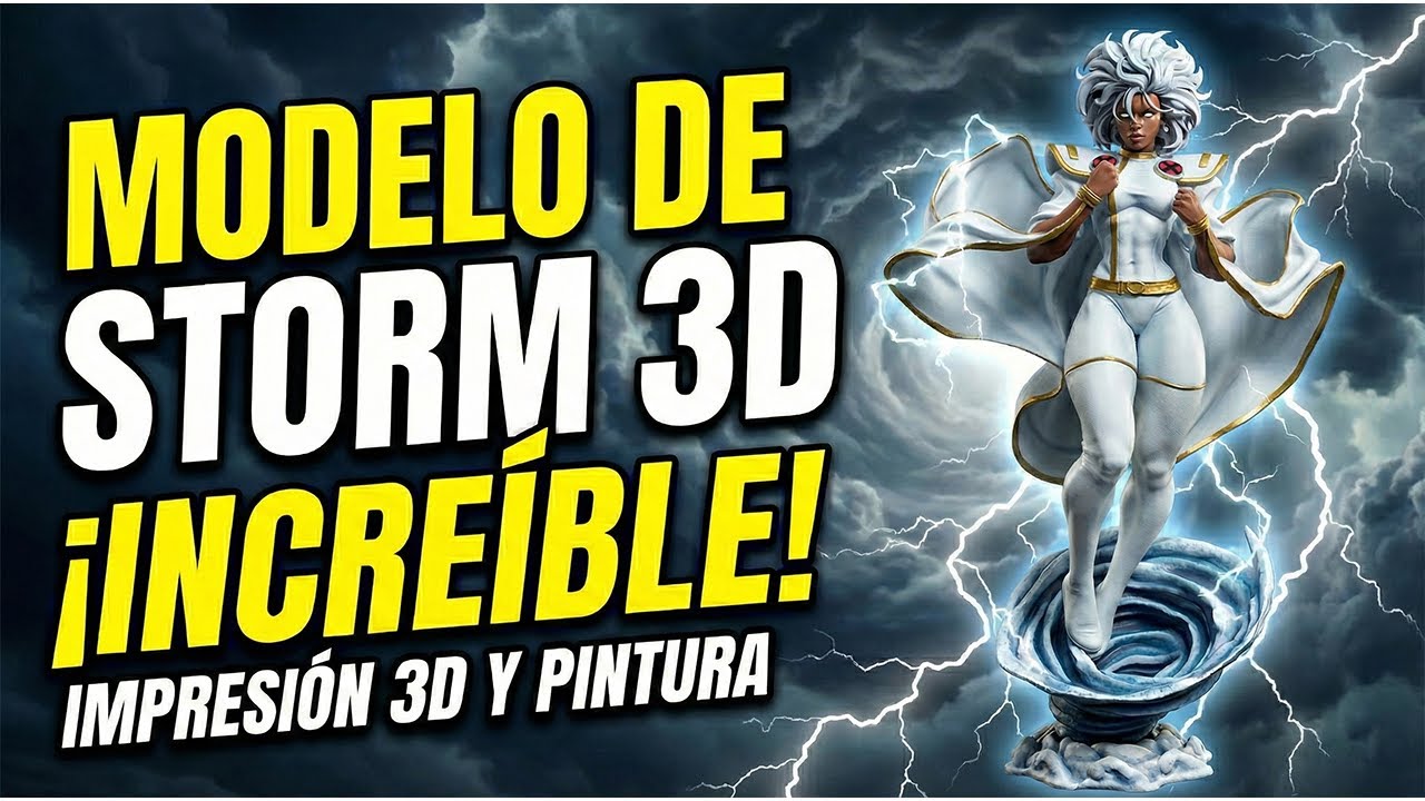 ¡Imprimí a STORM de X-Men en 3D y el resultado es INCREÍBLE! ⛈️