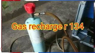 gas recharge r134 recharge refrigeratorپرانی فریج کو نیا بنا دی@Mukhtar160