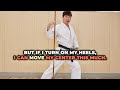 The toes and heels. Which should you move in "Bassai-dai"? [Budo Karate]