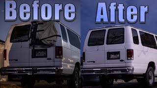 How To Replace Broken Rear Door Window for Dirt Cheap | 1996 Ford E-150, E-250, and E-350