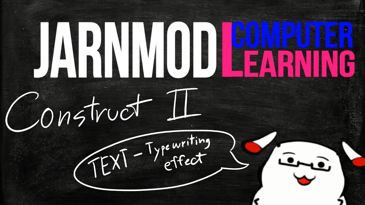 Implement Text Typewriting effect in Construct 2 - YouTube