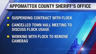 Appomattox County sheriff cancels town hall, suspends Flock services