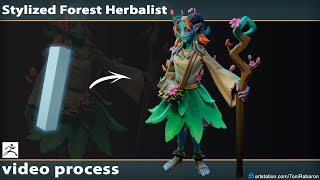 Creating a Stylized Forest Herbalist in ZBrush | Speed Sculpt