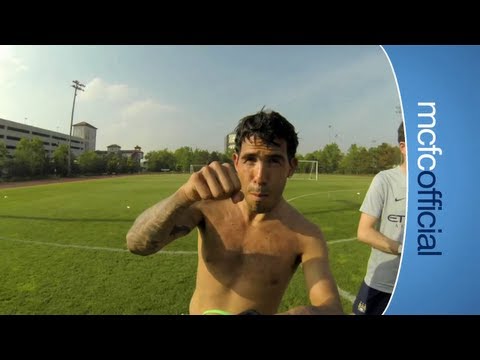 MCFC TRAINING GoPro Style: See it from Tevez, Hart and Nasri point of view