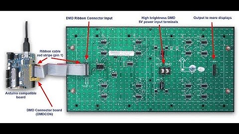 Arduino P10 LED Dot Matrix Display Driver Shield