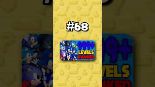 Number 68 - Ranking ALL 999+ Sonic Levels from Worst to Best #sonicthehedgehog