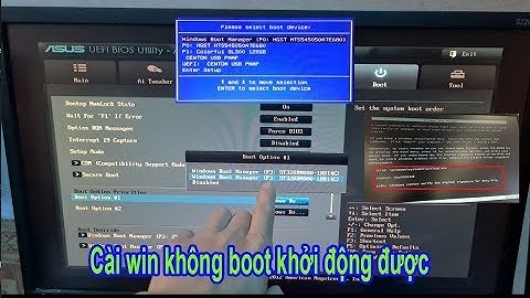 Cài lại hệ điều hành win UEFI nhưng không thiết lập boot được vào ổ cứng
