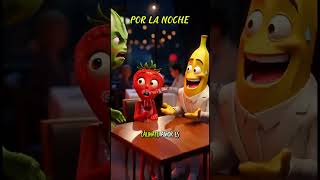 Fruti novelas - La mentira de Platanazo P4 #foodstory #aifruits #sad #frutas #aistory #sad #shrek