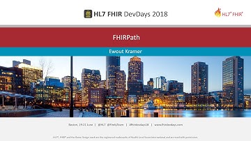 Ewout Kramer - FHIRPath | DevDays 2018 Boston