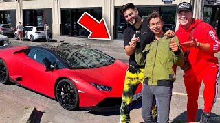 Leon & ApoRed überraschen Zuschauer mit LAMBORGHINI 😍 (Neuer Song + Gewinnspiel)