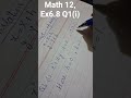 Conic section, 12 class math, Ex 6.8 Q1(i) #shorts #maths #learning