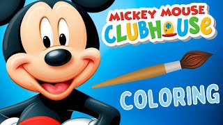 Mickey Mouse Clubhouse:  Mickey &amp; Friends Color Pages - Disney Coloring World Videos For Kids