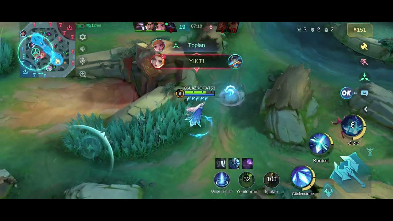 MOBİLE LEGENDS EPİKTEN MİSTİĞE YÜKSELME MİYA İLE 12/2/2 GİTTİM.