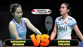 Gregoria Mariska Tunjung vs Ratchanok Intanon  Badminton UBER CUP 2024  INA vs THA | QF