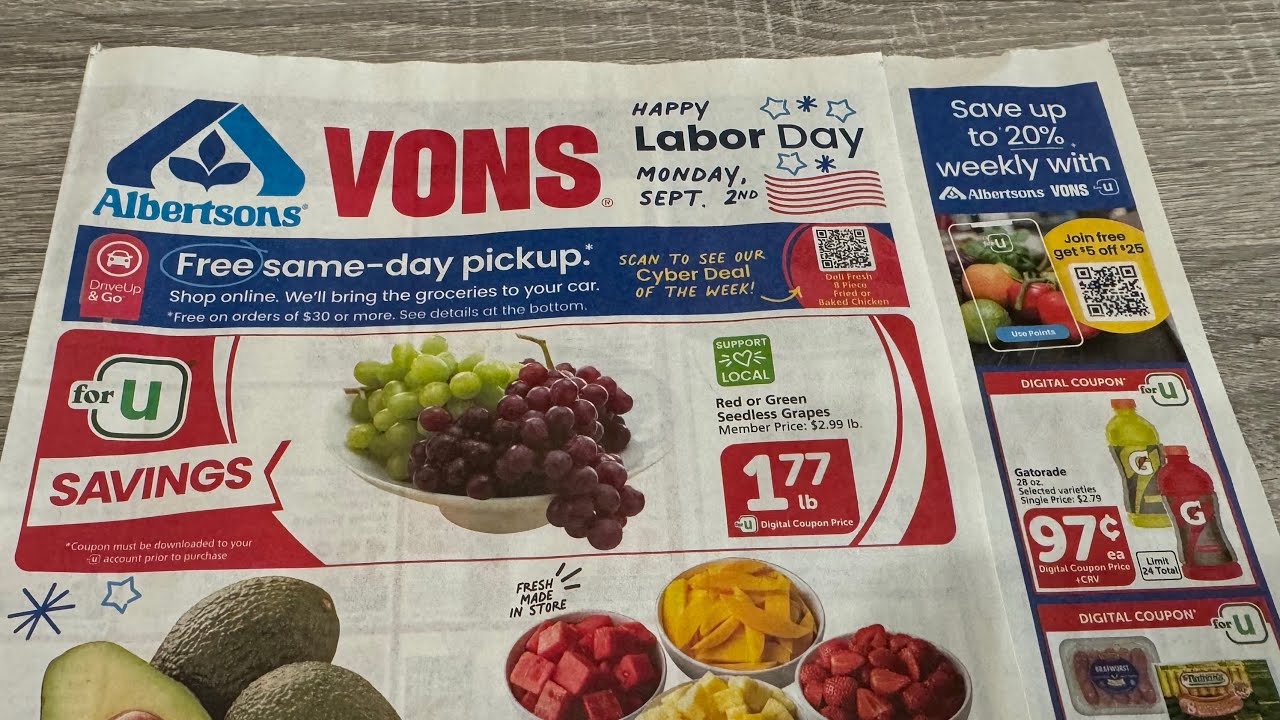 Albertsons/Vons/Safeway As-Scan | 8/28 - 9/3 | Aug 28 2024 - YouTube
