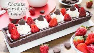 Crostata al Cioccolato con Panna e Fragole ️ Ricetta Dolce Speciale San Valentino ️ 55Winston55