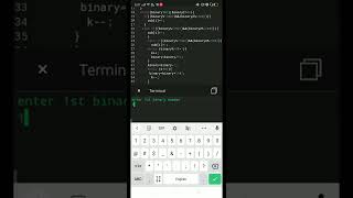 two binary numbers subtraction program in C