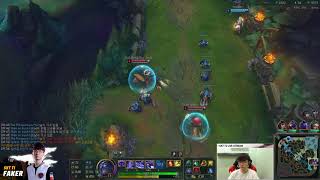 Faker Shen // When Faker Support // League of legends Faker Stream patch 8.6