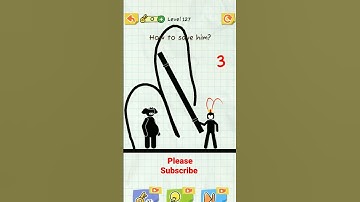 Draw 2 Save 😂 ! Can I Save Him 🤣Level. 127 #puzzlegames #puzzle #shorts