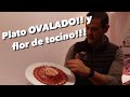 Plato de jamn con repeticiones presentacin ovalada como hacer una flor de tocino