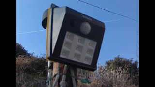 3月 11日, 2022年　ソーラーセンサーライト　点灯