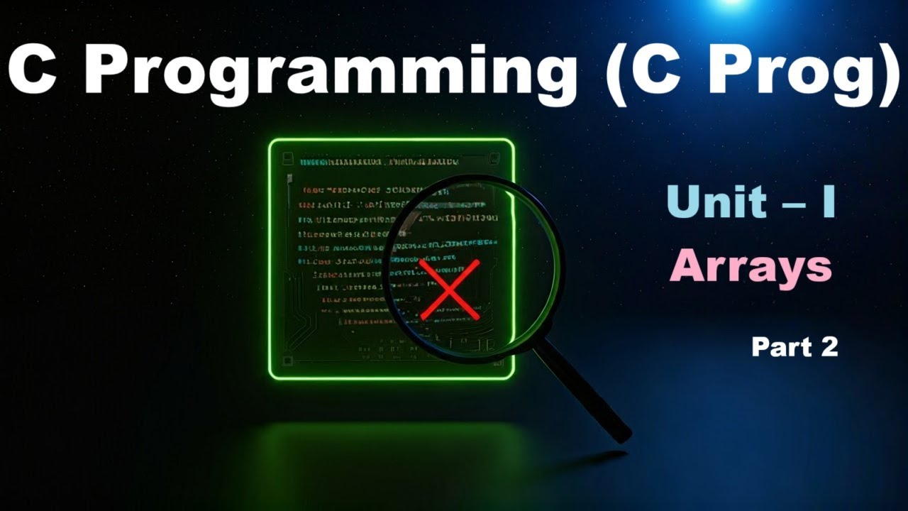 Unit 1 | Part 2 | C Programming (C Prog) | BCA 2 Semester | MIC - YouTube