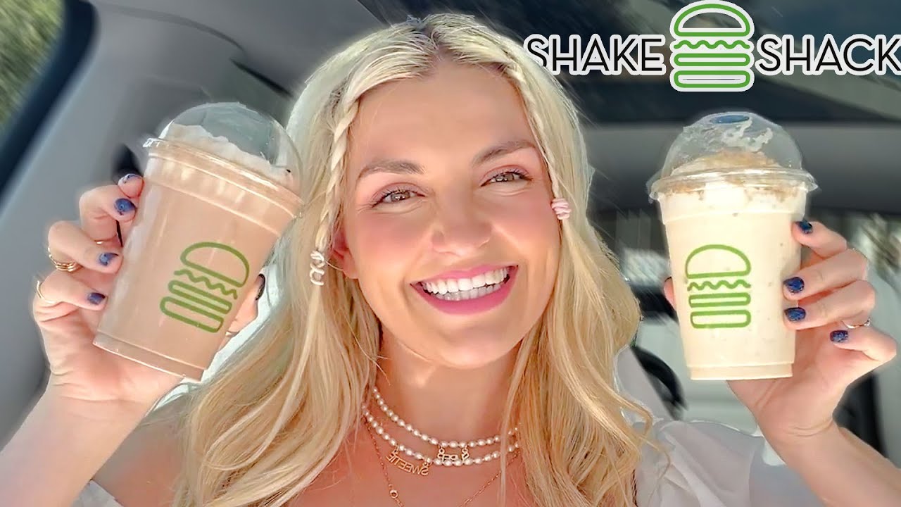 Trying SHAKE SHACK's New Fall Shakes & Burgers! YouTube