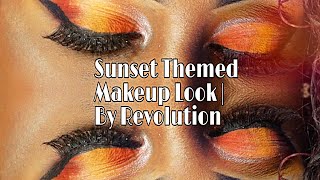 Sunset Themed  Makeup By Revolution| Quick Looks