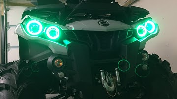 Halo lights install Can-am Outlander - AtvP Garage