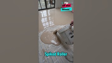 Tip Of The Week: Self Levelling With a Spiked Roller