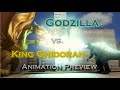 Godzilla vs king ghidorah  fan animation preview