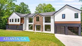 Fully Renovated Modern Home on 2 Acres For Sale in Atlanta | 6 BEDS | 7+ BATHS | NO HOA